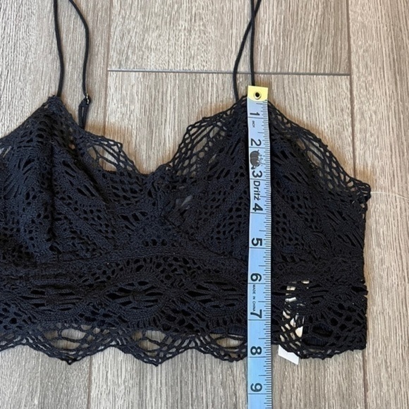 Free People Mariana Bralette In Black Size Extra Small - Picture 6 of 15
